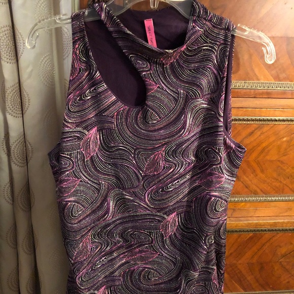 Sweet baby Jane metallic purple blouse - Picture 3 of 6